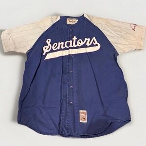 Vintage Washington Senators 1924 Baseball Jersey Mirage First String XL
